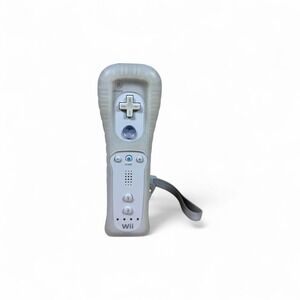 Nintendo Wii Remote Controller White OEM‎ RVL-003 w/ Silicone Case + Wrist Strap